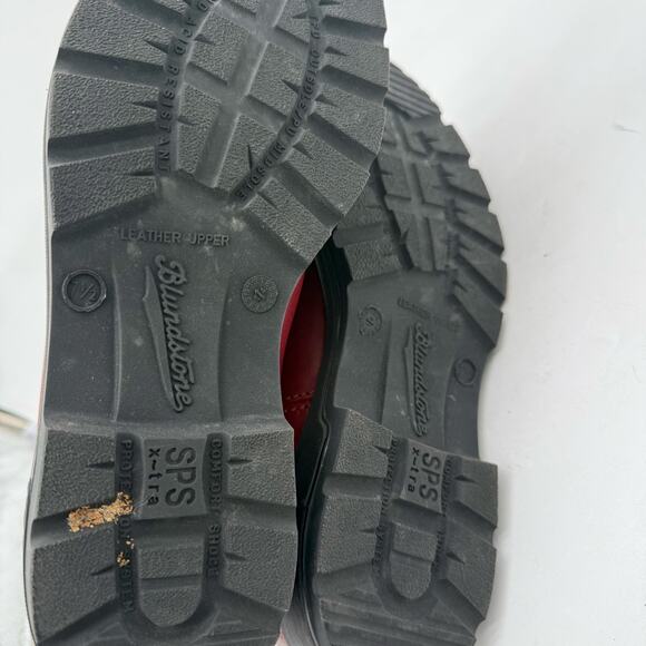 Blundstone Classic Red/Shiraz Leather Pull-On Chelsea Boots Women's Size 10.5 - Picture 9 of 9